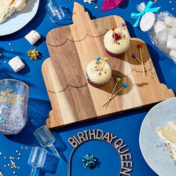 Serving Board - Birthday Cake with 20 Star Picks - Image 2