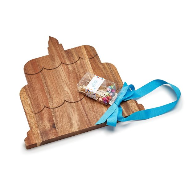 Serving Board - Birthday Cake with 20 Star Picks - Image 3