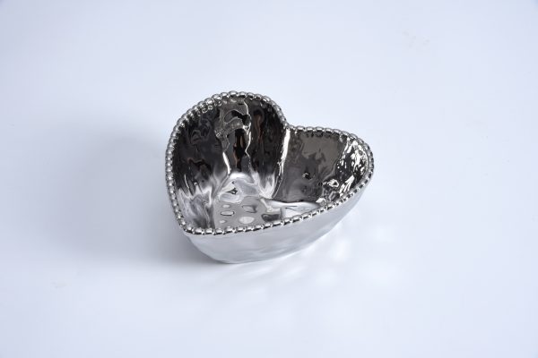 Bowl - Heart, Silver