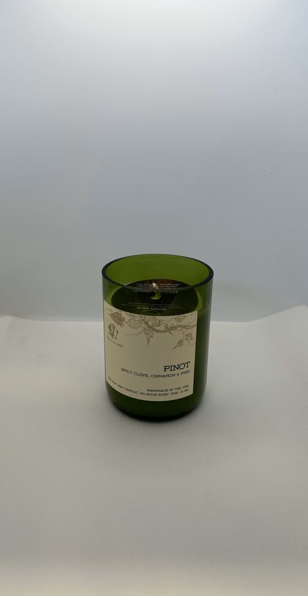 Soy Candle - Balance, Handmade, Scented, ECO, 8 oz, 60 hours, Pinot Noir