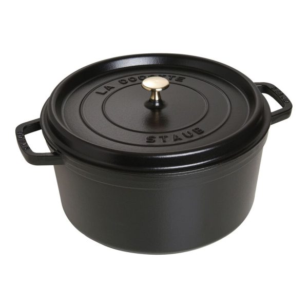 Round Cocottes - 9 Qt Black Matte