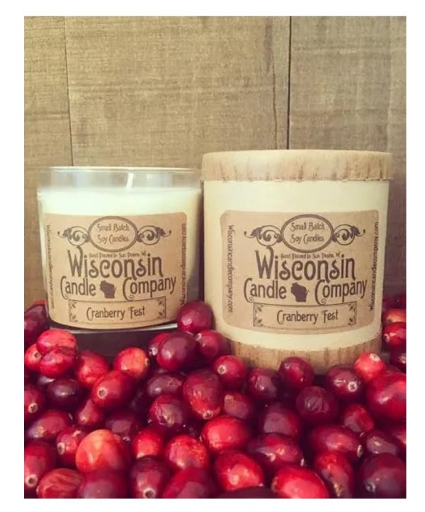 Candle - 10 oz.  Glass Tumbler, Cranberry Fest