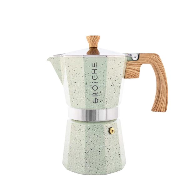 Stove Top Espresso -  Stone Mint, 6 Cup