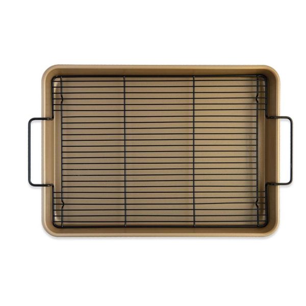 Oven Crisp Tray - NonStick, High Side, w/Lid