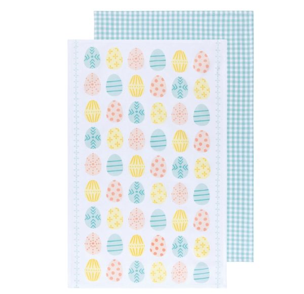 Teatowel - Easter Eggs, Set of 2