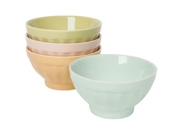 Bowl - Ice Cream, Flora, Set of 4