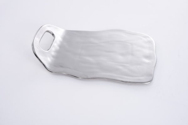 Tray with Handle - Silver