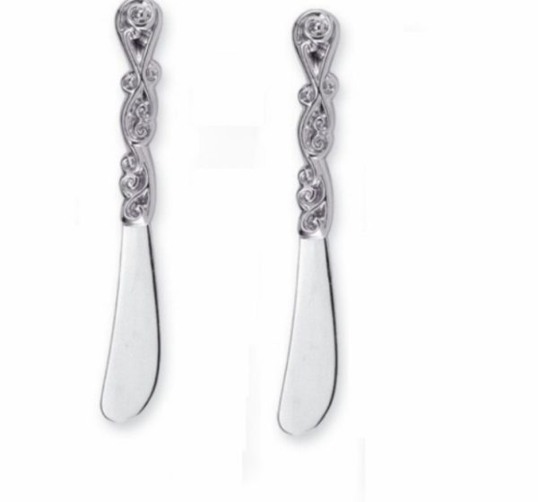 Cheese Spreader - Beaded Zinc, Set of 2