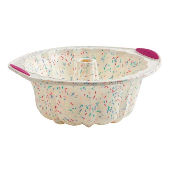 Fluted Cake Pan - Silicone, Confetti