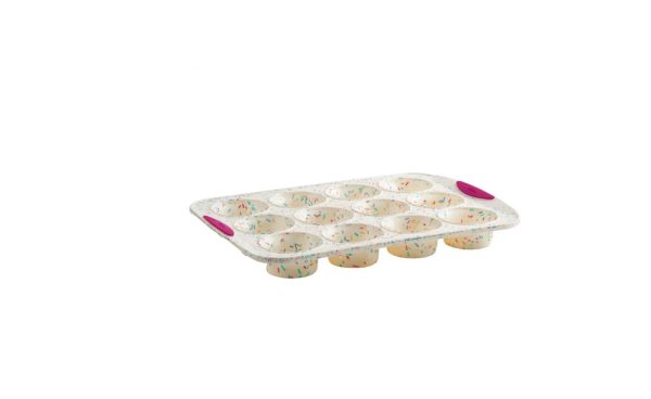 12 Count Muffin Pan - Silicone, Confetti