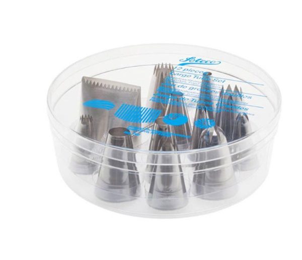 Cake Decorating Tube Set -12 Piece Large