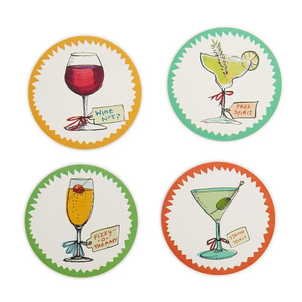 Paper Coasters in Gift Box - In Good Spirits, Heavyweight, Set of 24 - Image 3