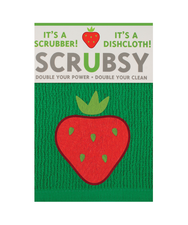 Scrubsy Cloth - Strawberry