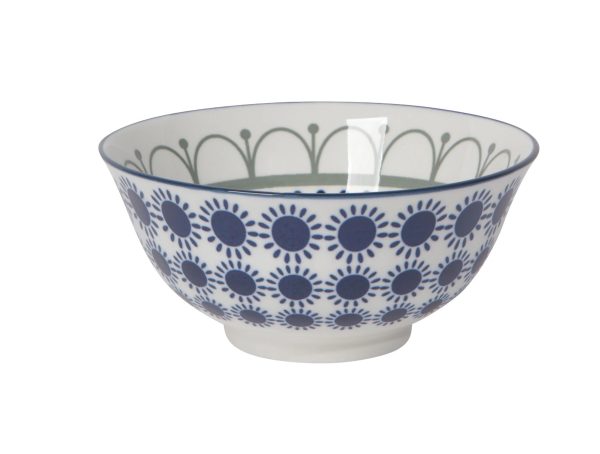 Bowl  - Black Navy Sun, 6"