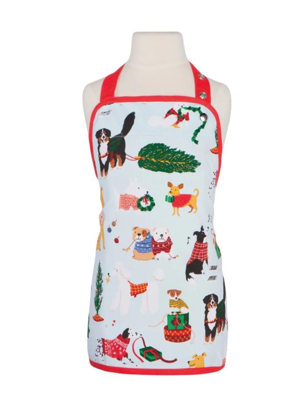 Apron - Kid, Holiday Hounds
