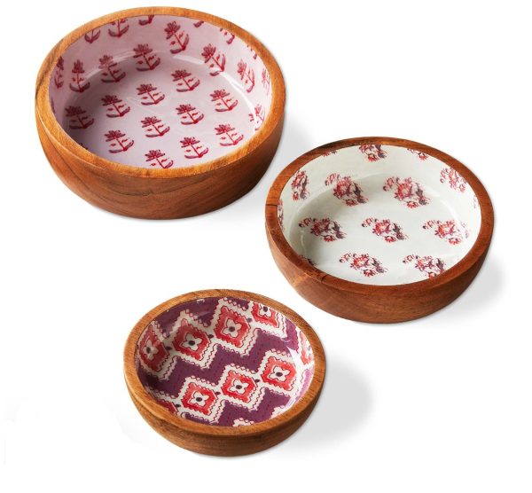 Bowl - Wood & Enamel, Jasmine